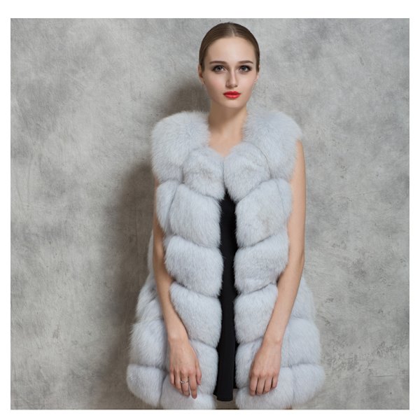 LadieWinteVesFuJackeFauFuJackeAutumBlazer Lighgrey M
