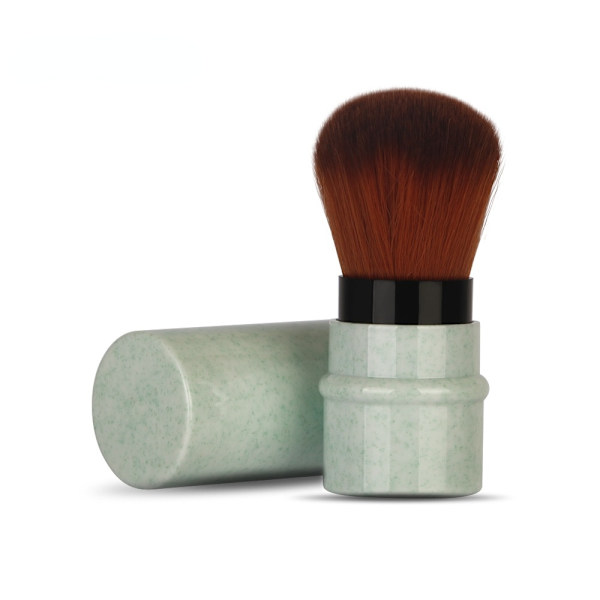 Mini Retractable Foundation Makeup Brush Justerbar Green