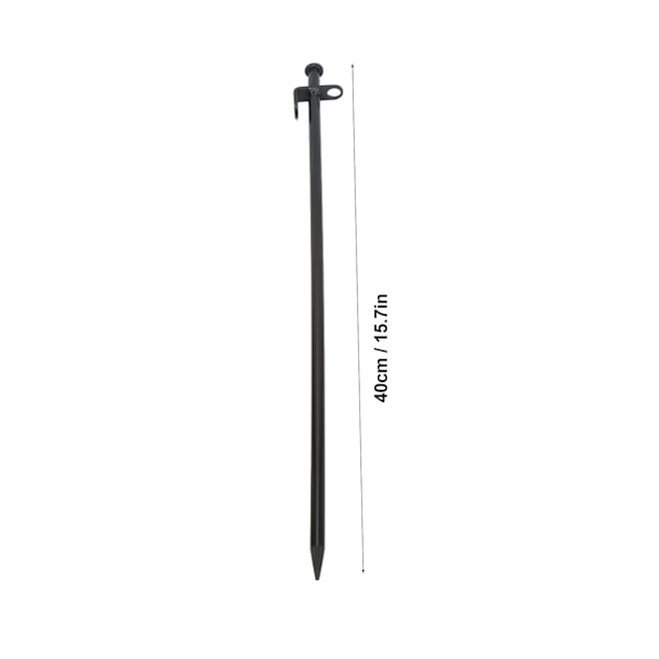 Slitesterke 40cm teltplugger i stål for campingbaldakiner og presenninger