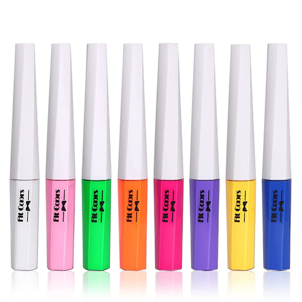 8 färger Neon Liquid Eyeliner ROSE RED