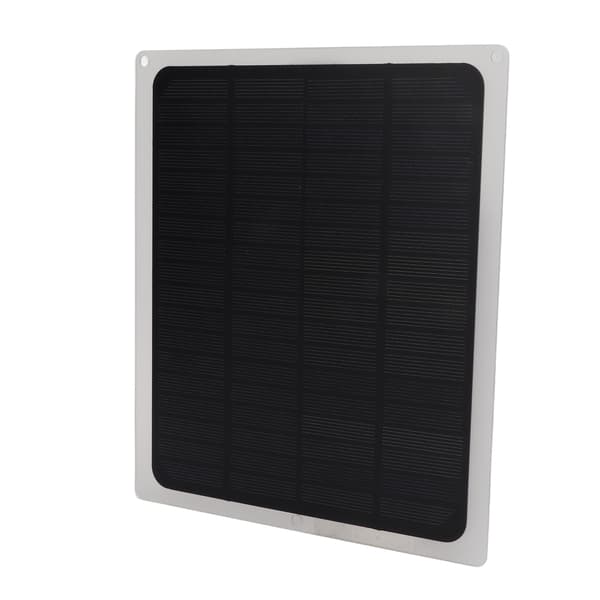 12V 10W Solcellepanel med klemmer Vanntett lader for RV-batteri