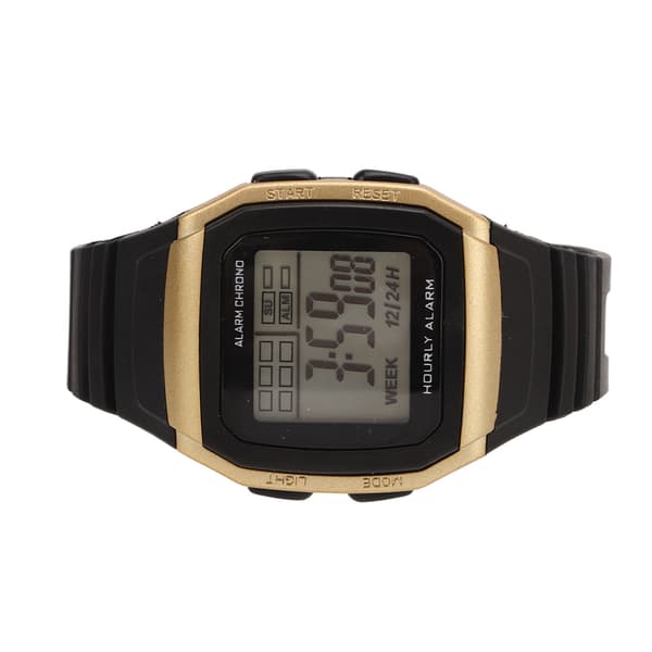 Sport Digital Klokke Multifunksjon Støtsikker Vanntett Retro Klassisk Chronograph Gull for Menn Studenter