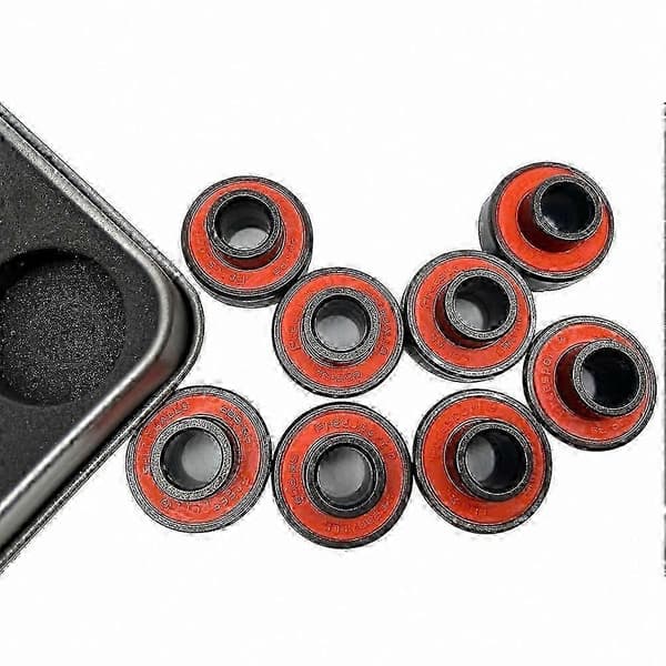 Sorte keramiske hybridlejer til skøjter og boards (8-pak) black
