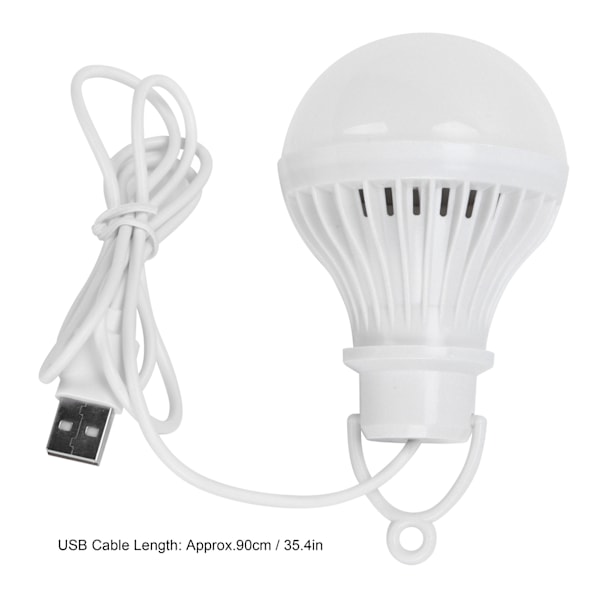 Kannettava 5V 7W USB LED energiaa säästävä lamppu ulkoiluun, retkeilyyn ja hätätilanteisiin