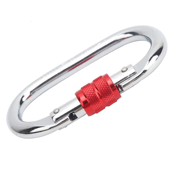 XINDA Silver Red Utomhus Klätterutrustning O Typ Säkerhetsspänne 25KN