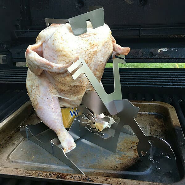 [DT]Kyllingestativ Motorcykel BBQ Rustfrit Stål Grill 33*16.5*13