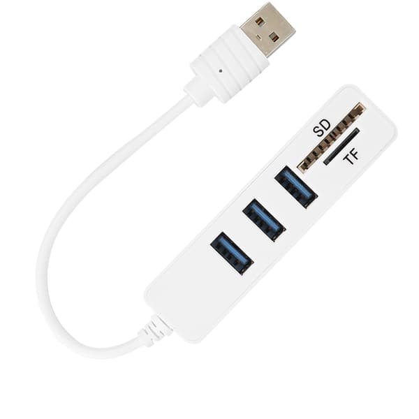 USB 3.0-hub høyhastighets minnekortleser SD Micro SD-adapter for datamaskin