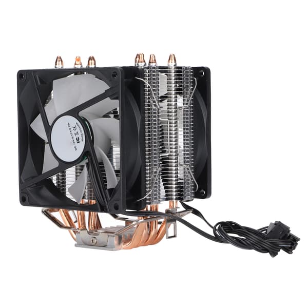 RGB CPU-kjøler 90mm Vifte 4 Varmerør 3-Pin Stille Plug Play