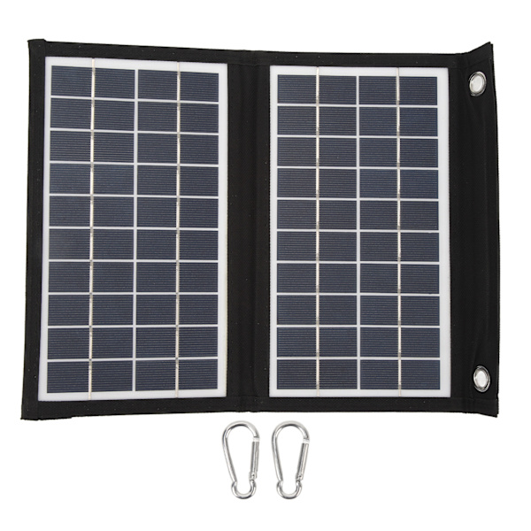 10W Foldbart Solpanel Bærbar Oplader til Camping Telefon Tablet