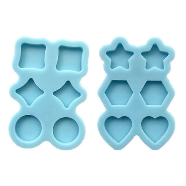 Krystall Epoxyharpiksform Håndlagde Øredobber Øredråper Dinglende Silikonform DIY A set