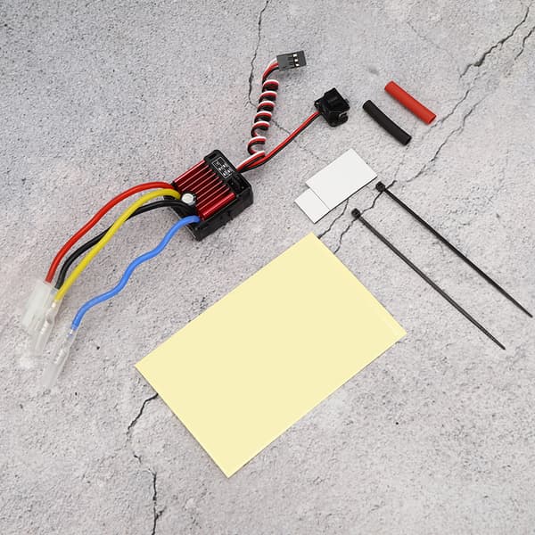 1060 60A Brushet Elektronisk Hastighetsregulator ESC Tilbehør for 1:10 RC Bilmodell Svart