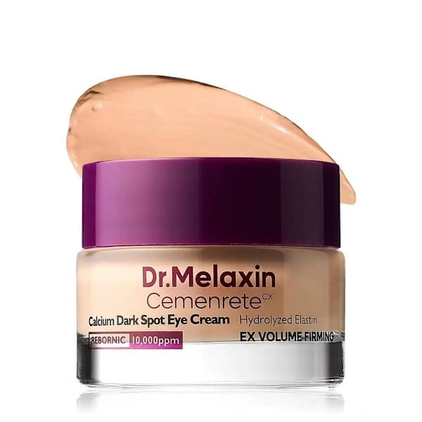 Dr. Melaxin Cemenrete kalsium-infusert øyekrem – målretter mørke flekker, formulert med hydrolysert elastin og adenosin