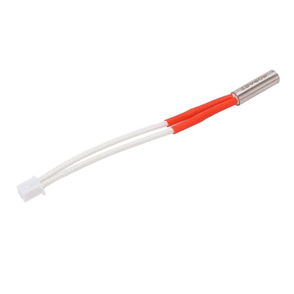 5 stk. varmepatron 3D-printeropgradering til ekstruder Hotend 40W 100K termistor varmestang DC12V (80 mm kabellængde)