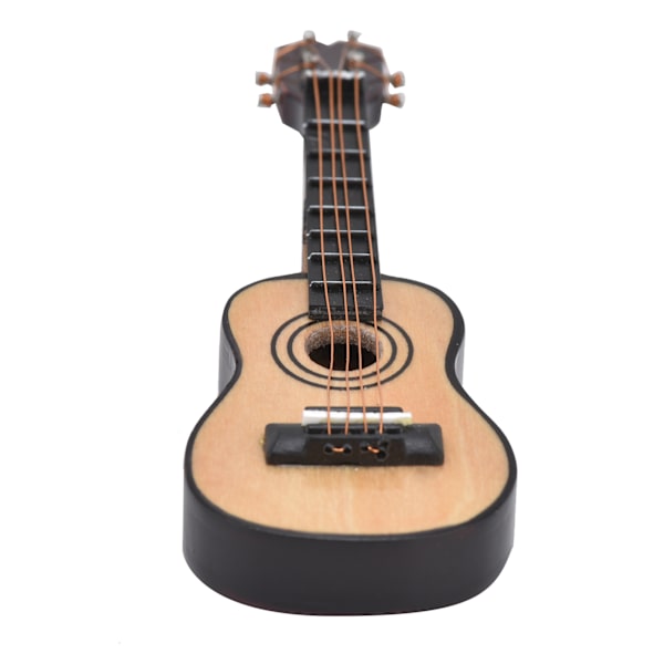 Dockhus Miniatyr Trägitarr i Skala 1:12, Mini Gitarr Display Modell Klassisk Gitarr