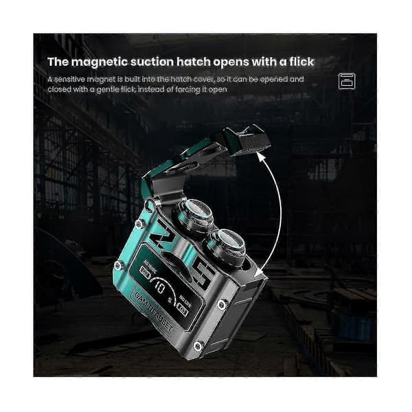 Trådløst Bluetooth-headset med høy batterilevetid og lavt strømforbruk, gaming-headset grey