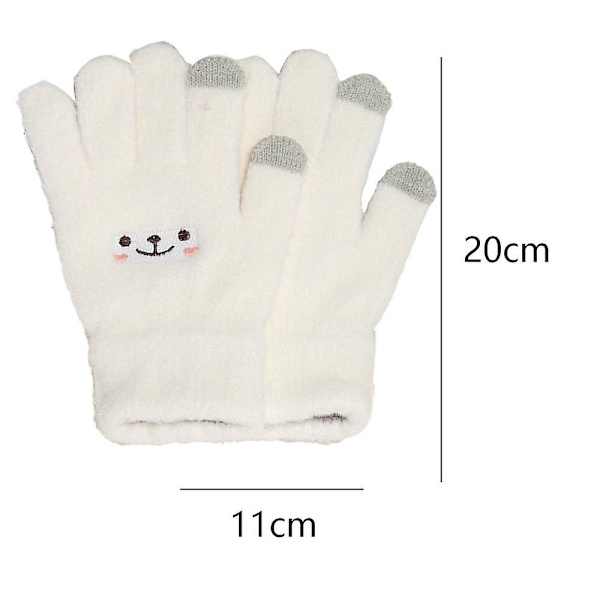 Barnhandskar Pojkar Och Flickor Vinter Ull Fodrade Handskar
