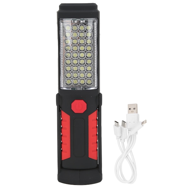 Ladattava kannettava USB LED-taskulamppu retkeilyyn, vaellukseen ja työpajatoimintaan