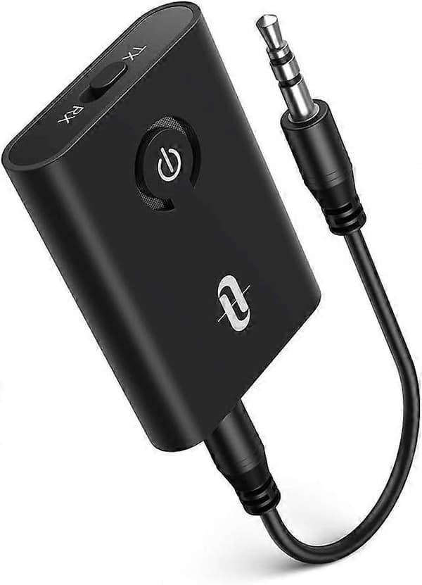 [DT]TaoTronics Bluetooth-sender/-mottaker, trådløs 3,5 mm lydadapter med Qualcomm-brikke