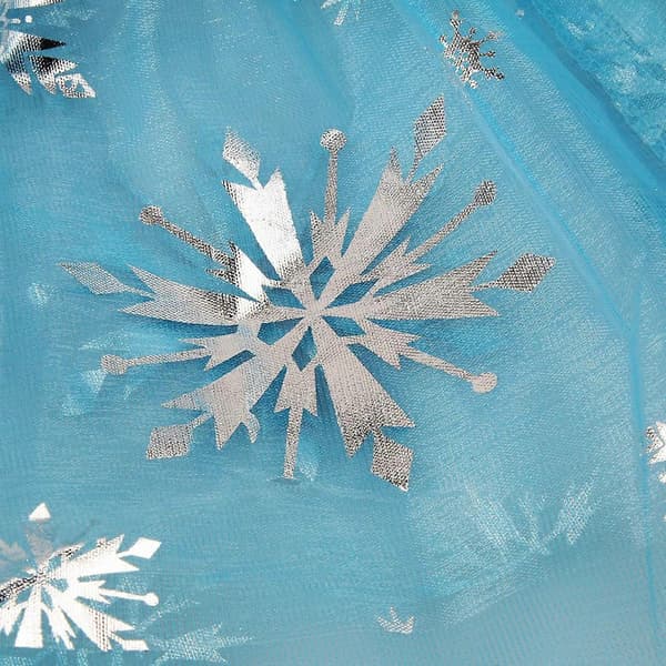 Småbarnsflicka Balettdans Rosett Mini Tutukjol Glittrande Metallisk Snöflinga Blå Sininen