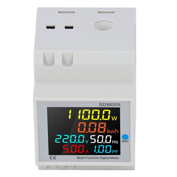 LCD-skjerm Multimeter Enfase Digital Måler AC 250V til 450V Transformator