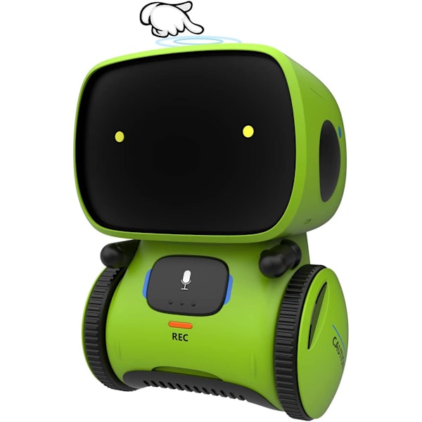 Robotleksak med röststyrd och peksensor Green