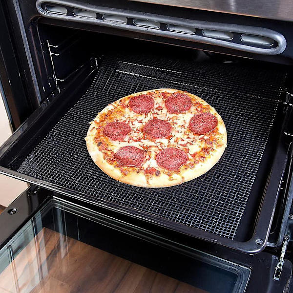 5 st Grill Mesh Mat Grill Värmebeständig bakverktyg black
