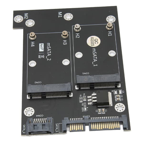 Dual MSATA SSD til SATA3 Adapterkort Høj Hastighed Konverter Computer Tilbehør