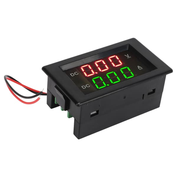YB4835VA Digital Voltmeter Ammeter DC 600V 100A Auto Shift Dobbel Skjerm Strømspenningsmåler