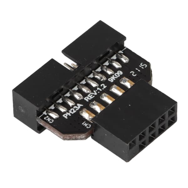 USB 2.0 9-pin til USB 3.0 19-pin frontpanel hanstik konverteringsadapter