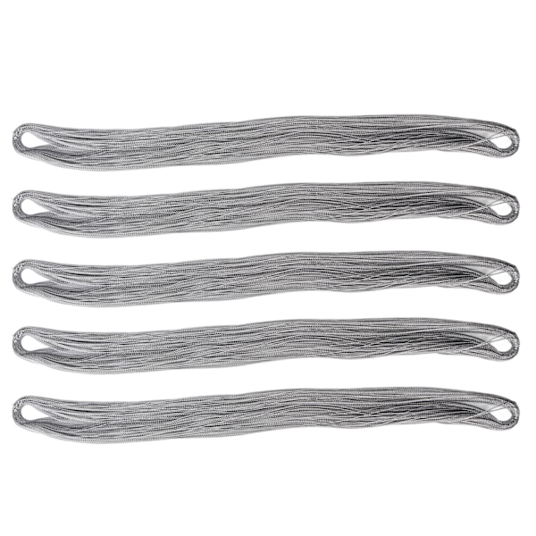 5 förpackningar metalltråd för broderi 100 meter - metalltråd för armband och smyckestillverkning - silverfärg