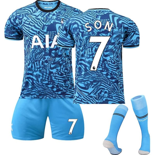 22-23 Ny Tottenham udebanetrøje Fodboldtrøje SON 7 Kids 24(130-140CM)