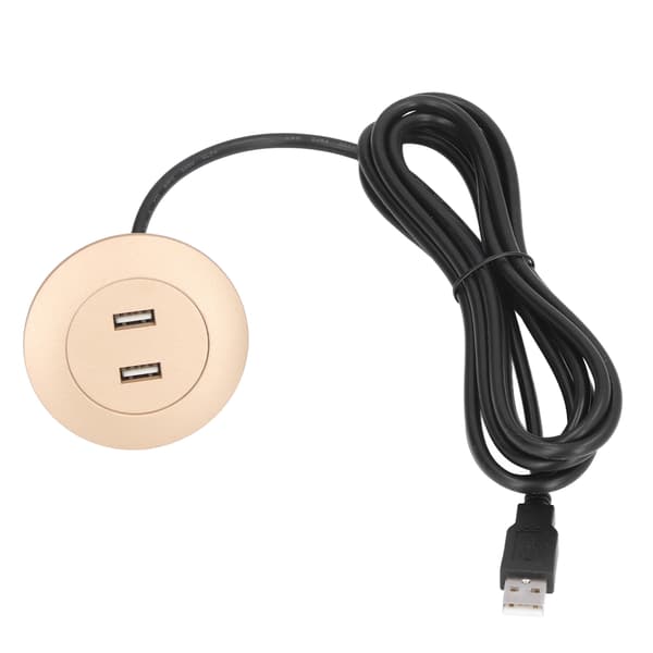 Guld Flush Mount Dobbelt USB Opladningsstik Sofa USB Oplader til Hjemmet