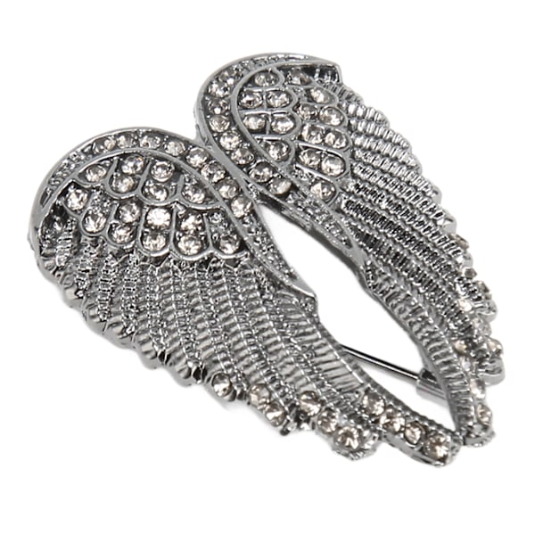 Multilagsbelagt krystal engelvinge broche - Delikat og elegant accent til bluser, jakker, frakker, tørklæder og sjaler