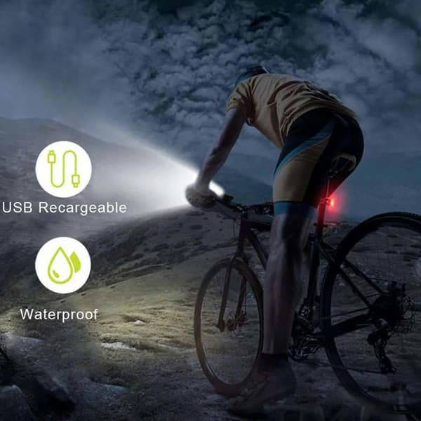 Fjell sykkellys Sykkellys Nattkjøring Belysningssett USB LED Frontlykt