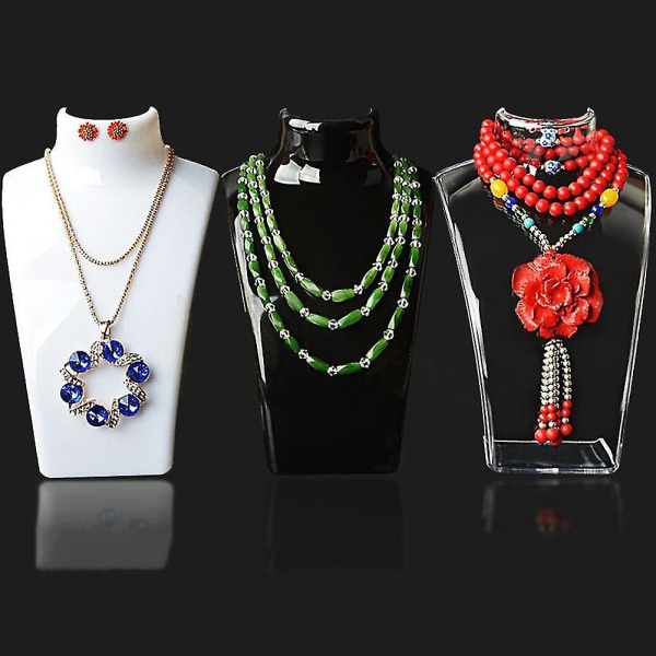Skyltdocka Halsband Smycken Hänge Display Stand Hållare Modell