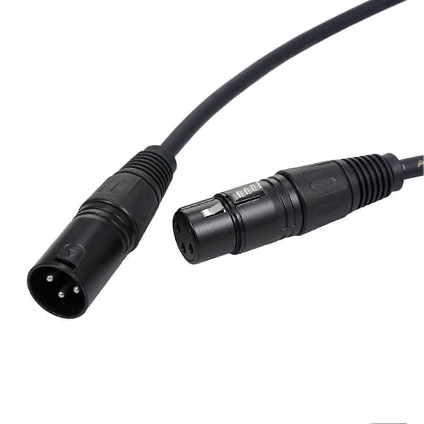 DMX512 Signalkabel Canon Kabel/Mikrofonkabel XLR Kabel Sort