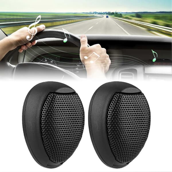 【DENGTU】10w Mini Car Speaker Audio Round Self-Adhesive Speaker Car Speaker With Adhesive -Yx Black