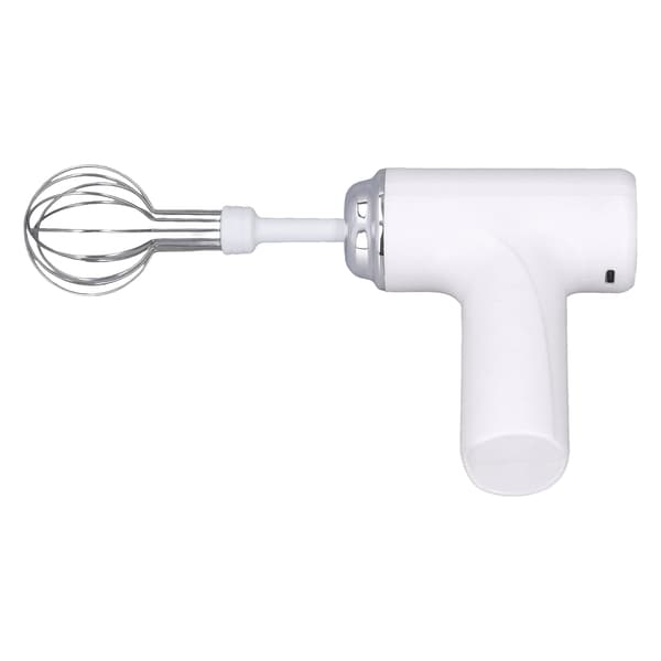 Trådlös elektrisk handmixer äggvisp gräddsås vit