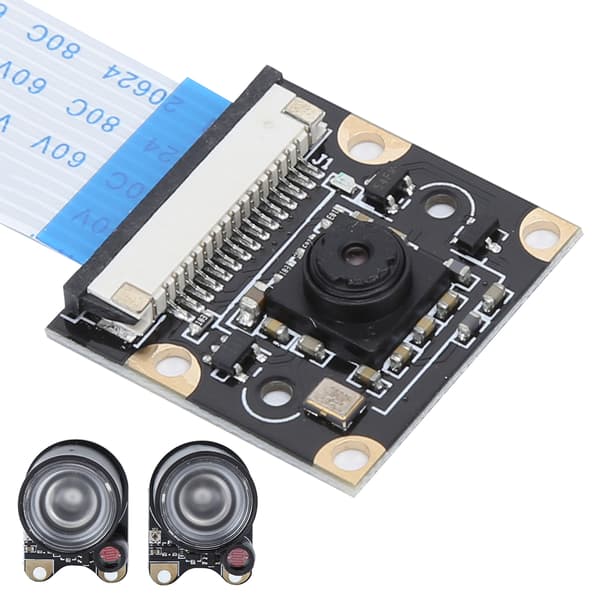 5MP yönäkökamera valoherkällä valolla, yhteensopiva Raspberry Pi 4B 3B 2B B:n kanssa