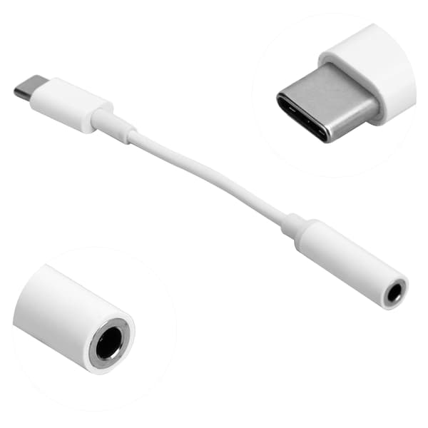 USB C til 3,5 mm hovedtelefonadapter til Huawei M10 P20 Xiaomi Mix2 Note3