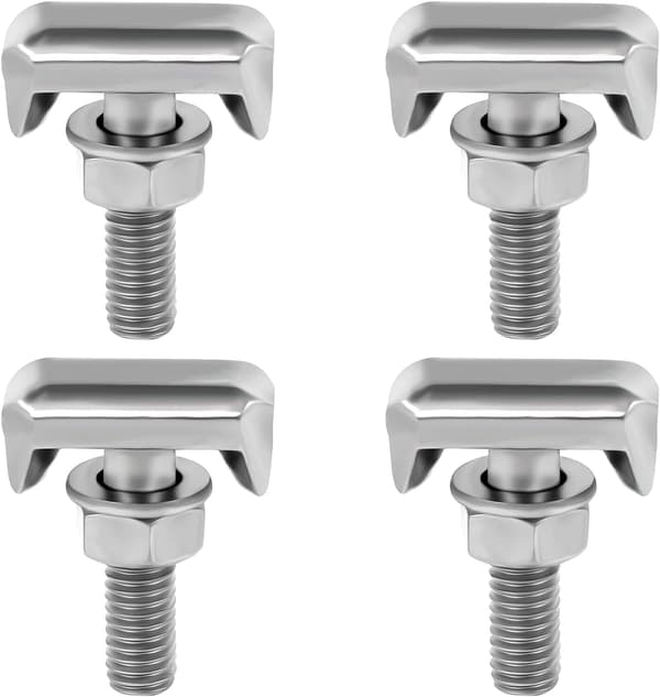 Batteri T-Bolt, 4 stk. T-Bolt batteriterminaler i rustfritt stål, ca.
