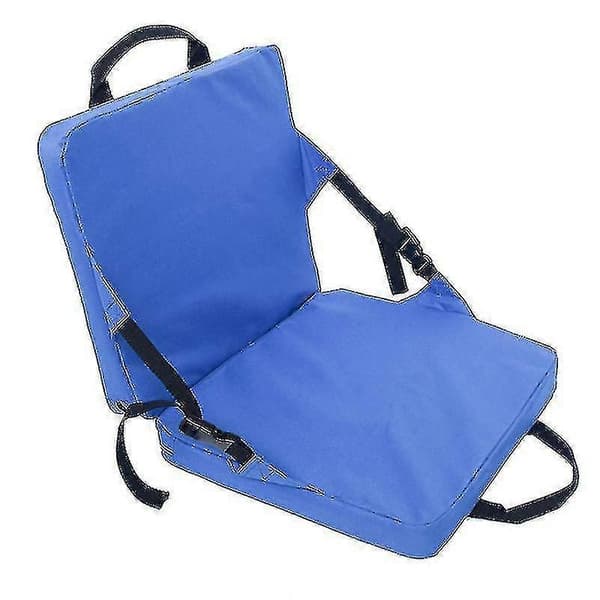 Kudde Bärbar Campingkudde Stol Fällbar Fåtölj Lätt Ryggstöd Sits Utomhus Blue