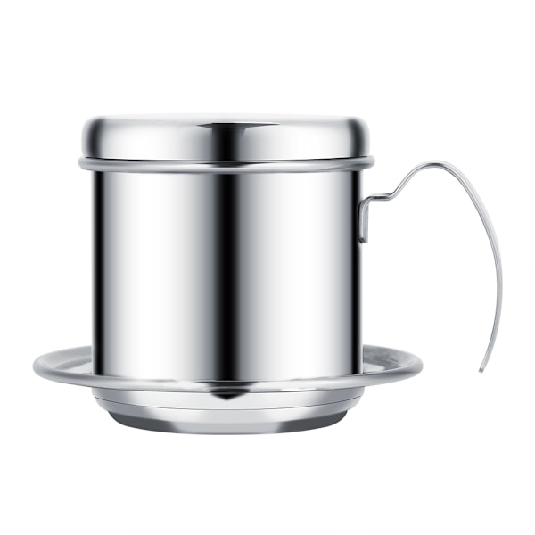 Vietnamesiskt kaffedryppfilter i rostfritt stål - Infuser för hemmabruk (Silver)