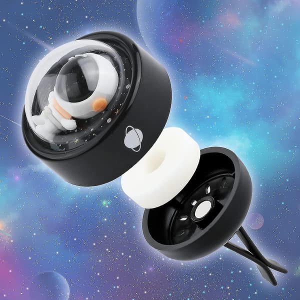 Søde bilinteriørtilbehør til bilduftclips, udløb tegneserie astronaut duftparfume [dt]