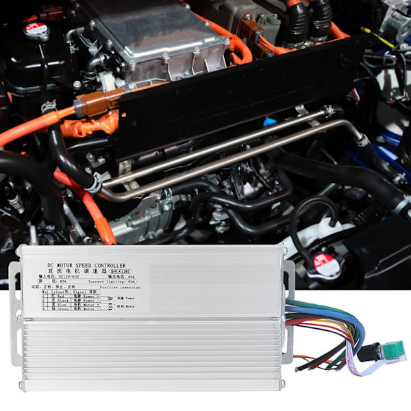 DC Børste CCW CW Motor Hastighetskontroller 12V til 60V 80A Guvernør Regulator