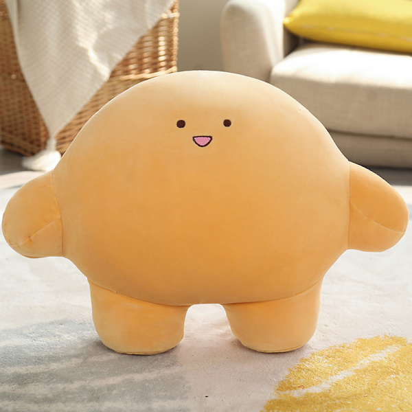 Söt klibbig risdumpling plyschleksaksdocka little yellow 40cm