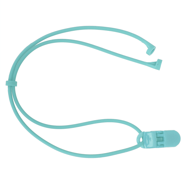 HT Silikon Elastisk Anti-Förlust Lanyard Clip Rep för Barn med BTE Hörapparater Green