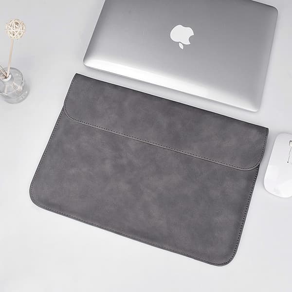 Beskyttelsesetui til MacBook 13-15,4 tommer computer - Horisontal lysegrå light grey 13.3 inch