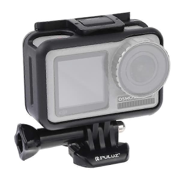 PULUZ Standard Border Frame ABS skyddsbur för DJI Osmo Action, med spänne, basfäste och skruv (svart)
