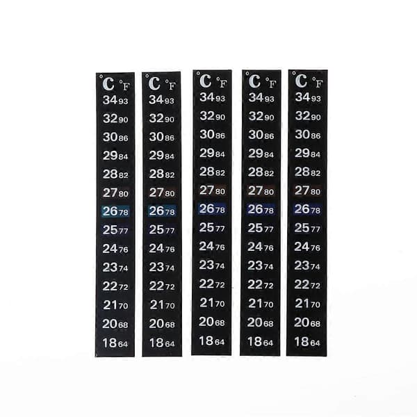5 stk. vertikal digital temperaturvisning termometer stripe klistremerke husholdning